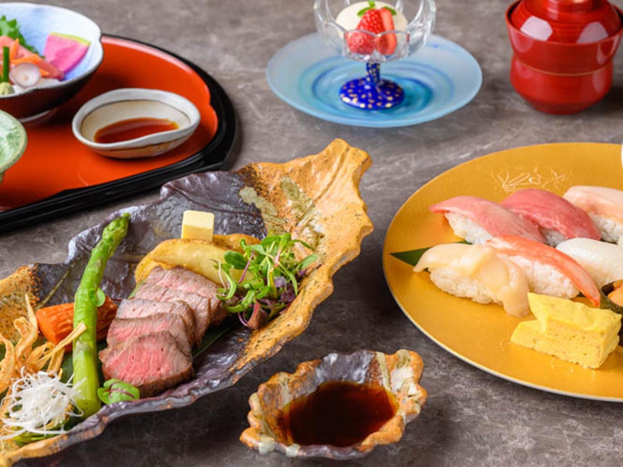 Shin Furano Prince Hotel Exterior photo A selection of Japanese cuisine