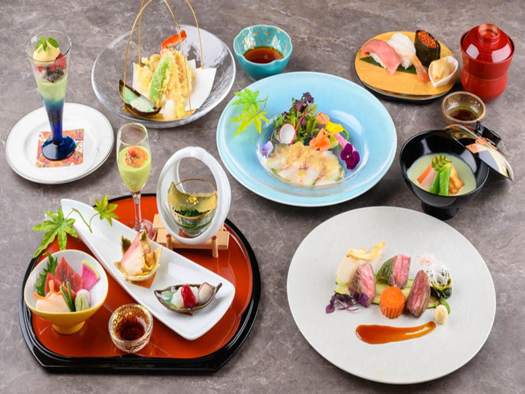 Shin Furano Prince Hotel Exterior photo A selection of French-influenced Japanese cuisine